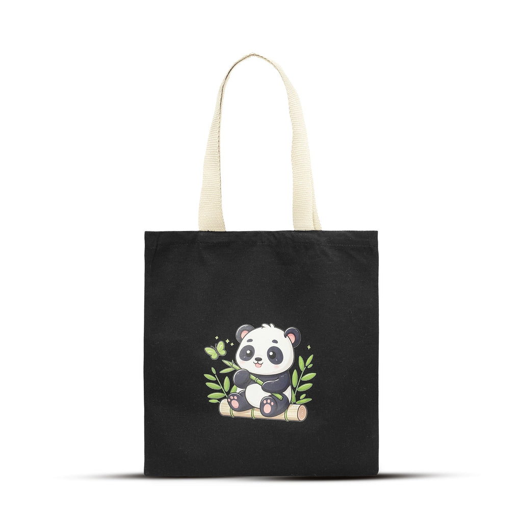 Black Panda Tote Bag
