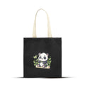 Black Panda Tote Bag