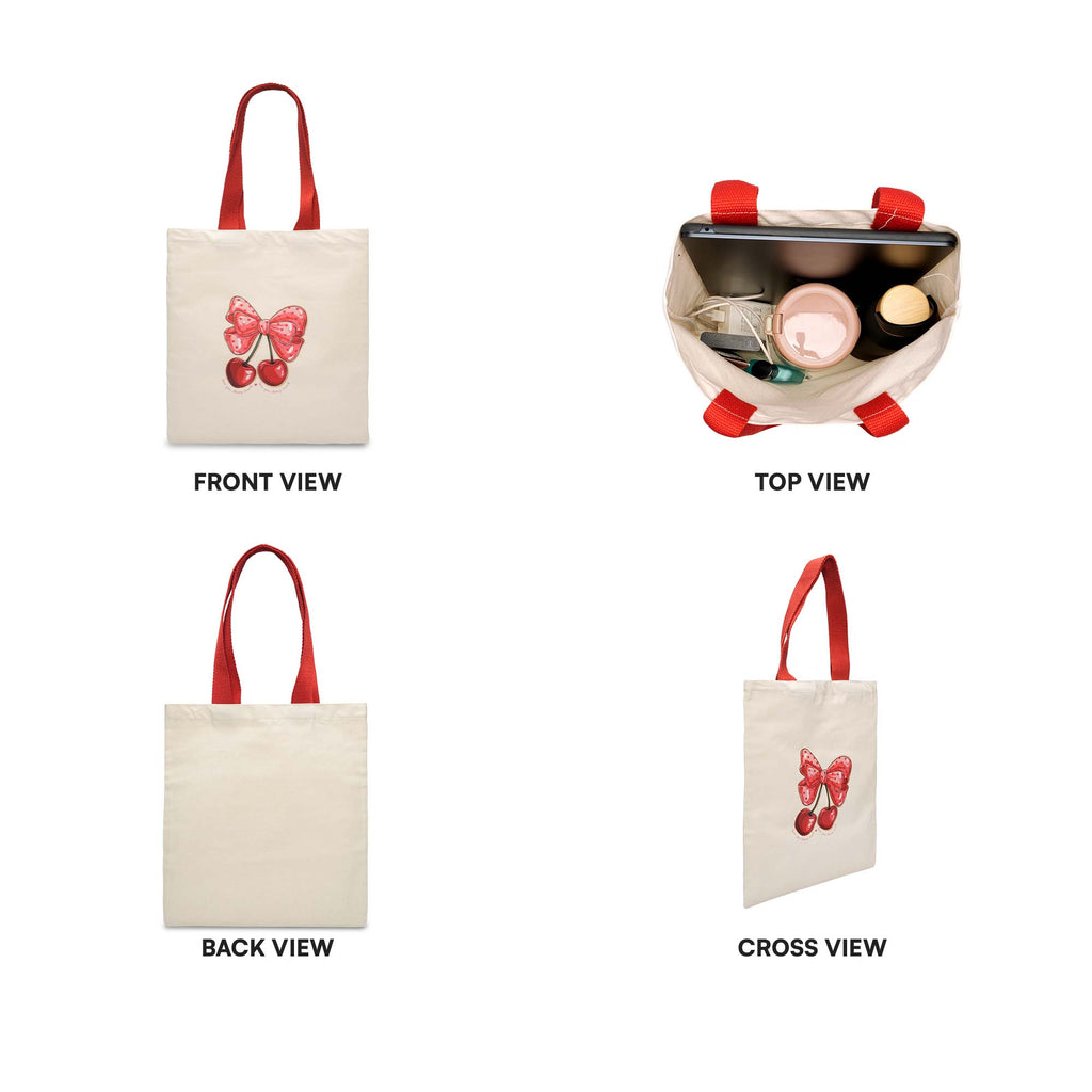 Bow with Cherry Tote Bag
