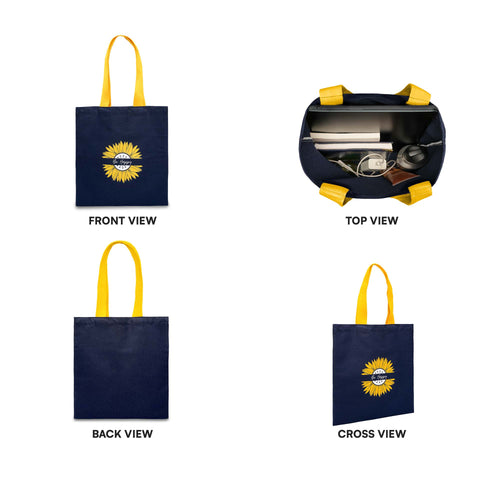 Be Happy Sunflower Tote Bag